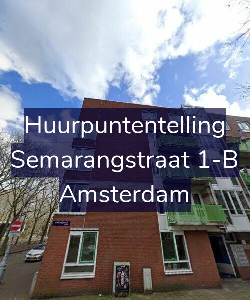 Foto gevel Huurpuntentelling voor Semarangstraat 1-B, Amsterdam