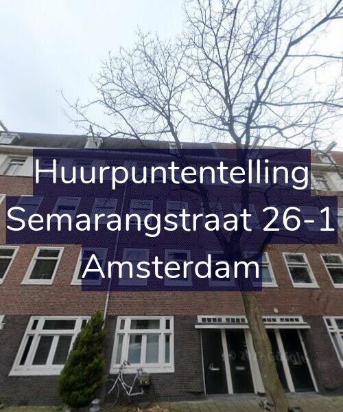 Foto gevel Huurpuntentelling voor Semarangstraat 26-1, Amsterdam