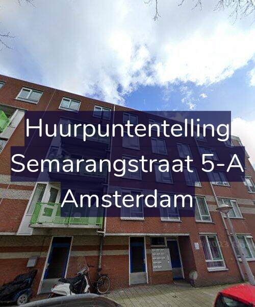 Foto gevel Huurpuntentelling voor Semarangstraat 5-A, Amsterdam