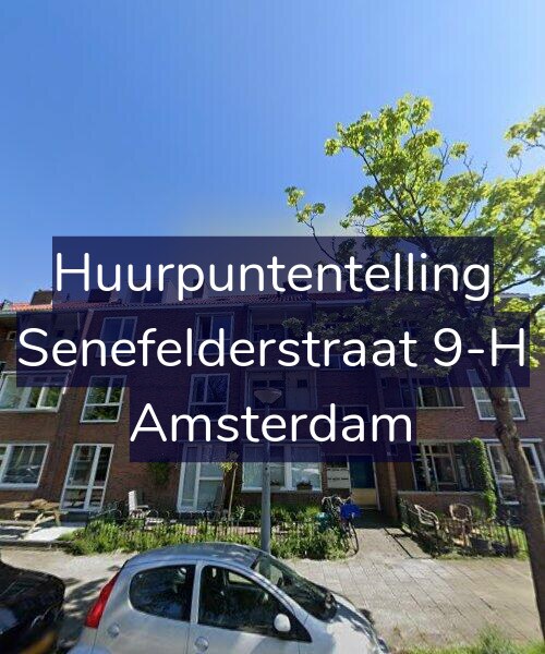 Foto gevel Huurpuntentelling voor Senefelderstraat 9-H, Amsterdam