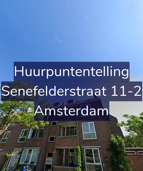 Foto gevel Huurpuntentelling voor Senefelderstraat 11-2, Amsterdam