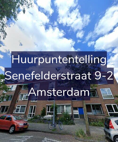 Foto gevel Huurpuntentelling voor Senefelderstraat 9-2, Amsterdam