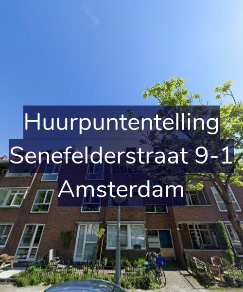 Foto gevel Huurpuntentelling voor Senefelderstraat 9-1, Amsterdam