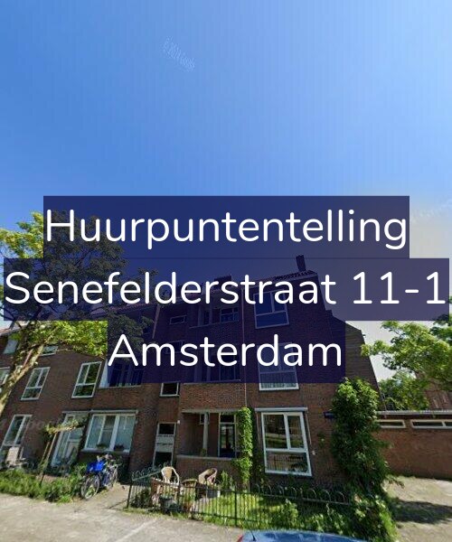 Foto gevel Huurpuntentelling voor Senefelderstraat 11-1, Amsterdam