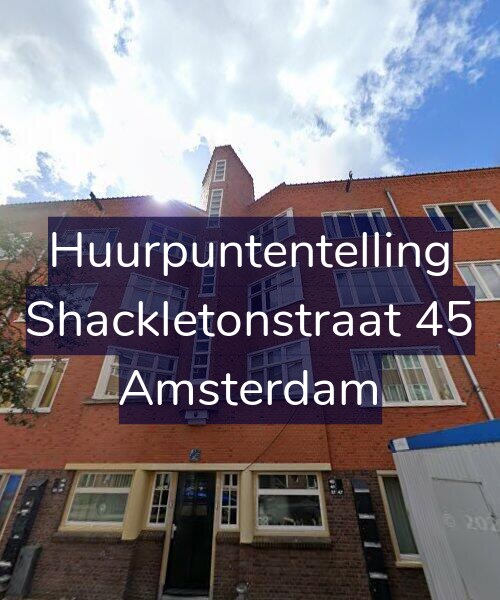 Foto gevel Huurpuntentelling voor Shackletonstraat 45, Amsterdam