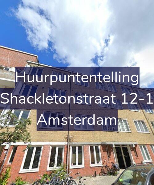 Foto gevel Huurpuntentelling voor Shackletonstraat 12-1, Amsterdam