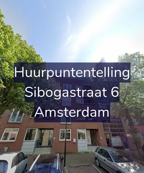 Foto gevel Huurpuntentelling voor Sibogastraat 6, Amsterdam