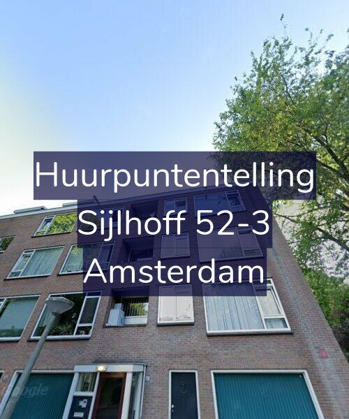 Foto gevel Huurpuntentelling voor Sijlhoff 52-3, Amsterdam