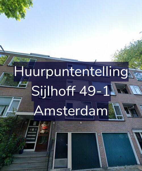 Foto gevel Huurpuntentelling voor Sijlhoff 49-1, Amsterdam
