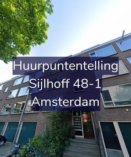 Foto gevel Huurpuntentelling voor Sijlhoff 48-1, Amsterdam