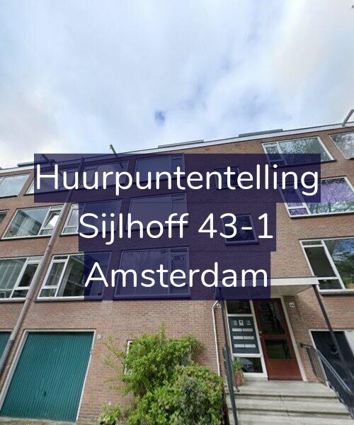 Foto gevel Huurpuntentelling voor Sijlhoff 43-1, Amsterdam