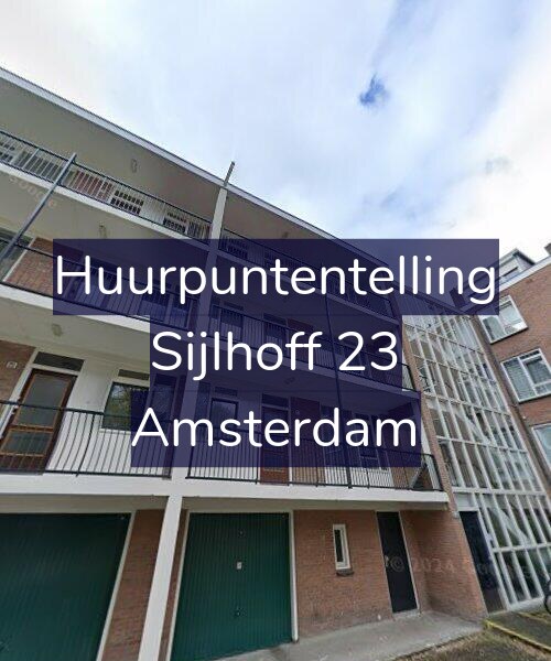 Foto gevel Huurpuntentelling voor Sijlhoff 23, Amsterdam