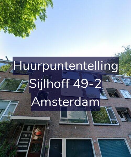 Foto gevel Huurpuntentelling voor Sijlhoff 49-2, Amsterdam