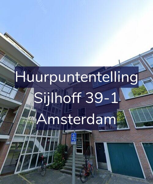Foto gevel Huurpuntentelling voor Sijlhoff 39-1, Amsterdam