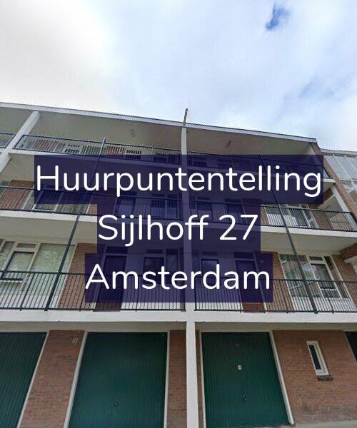 Foto gevel Huurpuntentelling voor Sijlhoff 27, Amsterdam