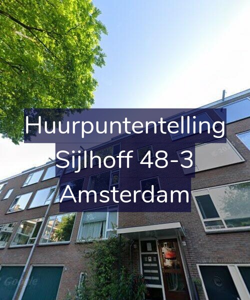 Foto gevel Huurpuntentelling voor Sijlhoff 48-3, Amsterdam