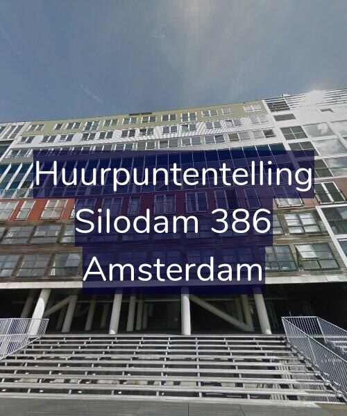 Foto gevel Huurpuntentelling voor Silodam 386, Amsterdam