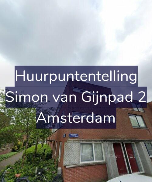 Foto gevel Huurpuntentelling voor Simon van Gijnpad 2, Amsterdam