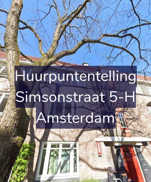 Foto gevel Huurpuntentelling voor Simsonstraat 5-H, Amsterdam
