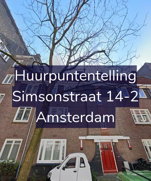 Foto gevel Huurpuntentelling voor Simsonstraat 14-2, Amsterdam