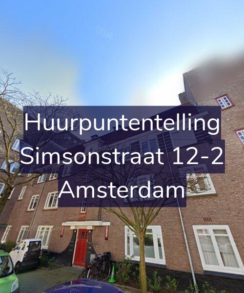 Foto gevel Huurpuntentelling voor Simsonstraat 12-2, Amsterdam