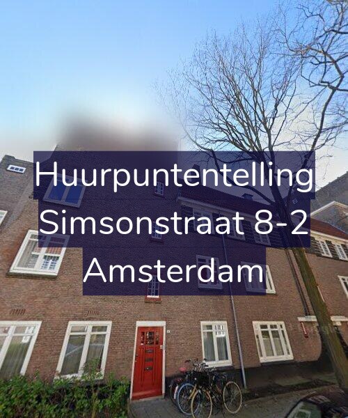 Foto gevel Huurpuntentelling voor Simsonstraat 8-2, Amsterdam