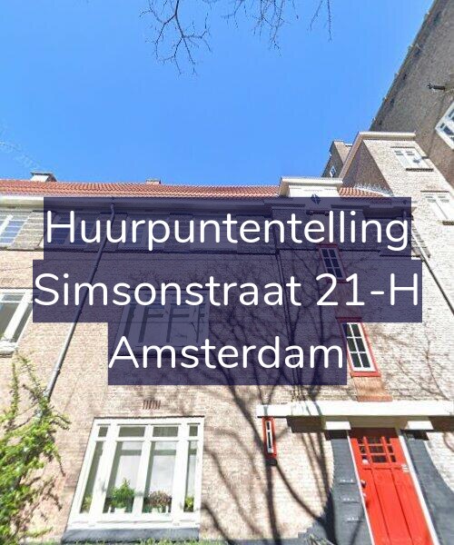Foto gevel Huurpuntentelling voor Simsonstraat 21-H, Amsterdam