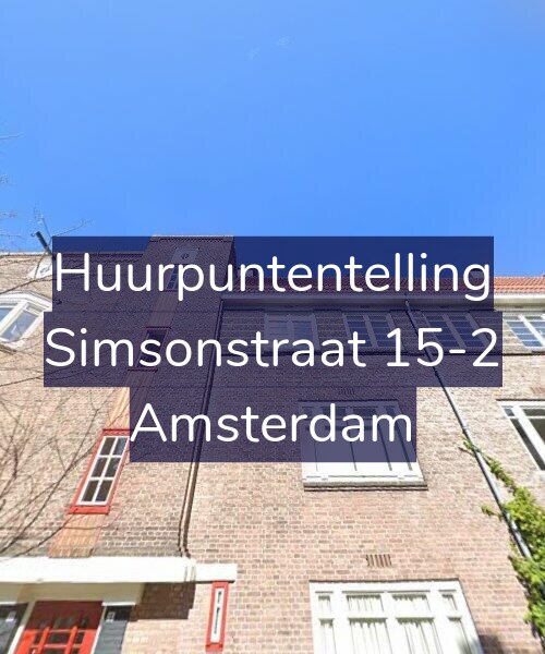 Foto gevel Huurpuntentelling voor Simsonstraat 15-2, Amsterdam