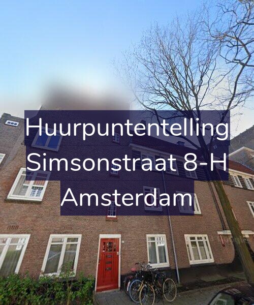 Foto gevel Huurpuntentelling voor Simsonstraat 8-H, Amsterdam