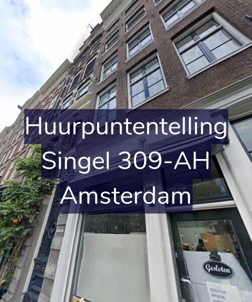 Foto gevel Huurpuntentelling voor Singel 309-AH, Amsterdam