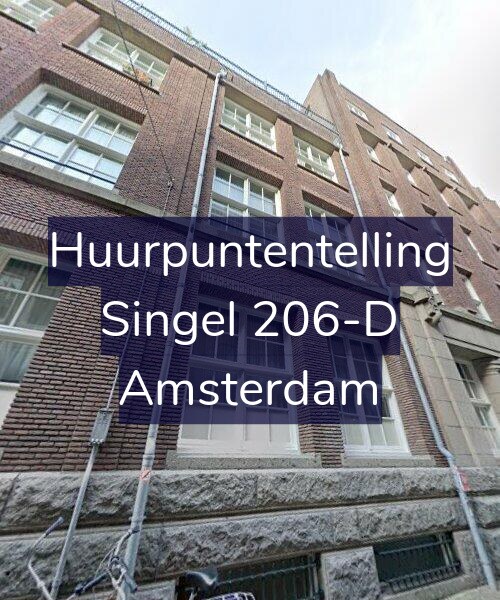 Foto gevel Huurpuntentelling voor Singel 206-D, Amsterdam