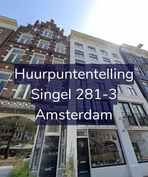Foto gevel Huurpuntentelling voor Singel 281-3, Amsterdam