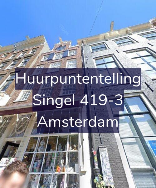 Foto gevel Huurpuntentelling voor Singel 419-3, Amsterdam