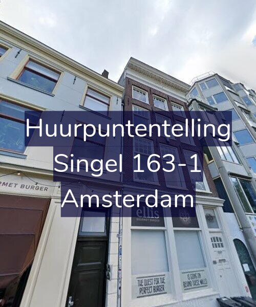 Foto gevel Huurpuntentelling voor Singel 163-1, Amsterdam