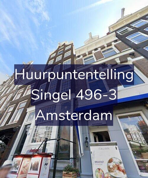 Foto gevel Huurpuntentelling voor Singel 496-3, Amsterdam