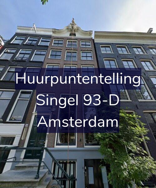 Foto gevel Huurpuntentelling voor Singel 93-D, Amsterdam