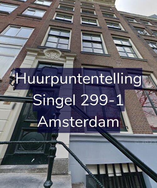 Foto gevel Huurpuntentelling voor Singel 299-1, Amsterdam
