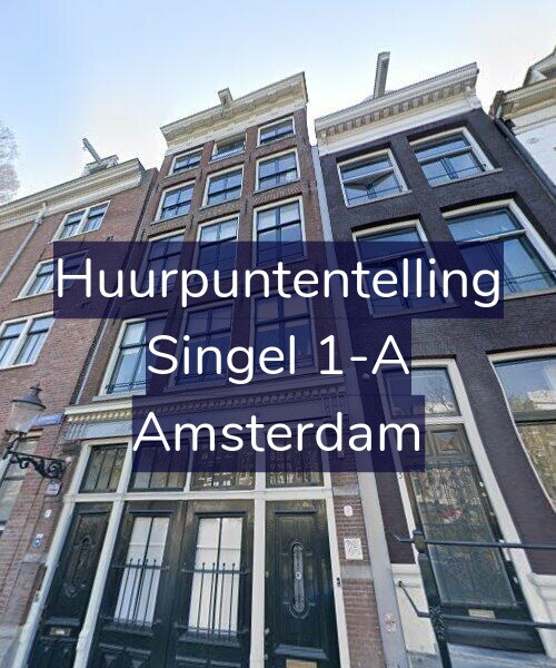 Foto gevel Huurpuntentelling voor Singel 1-A, Amsterdam