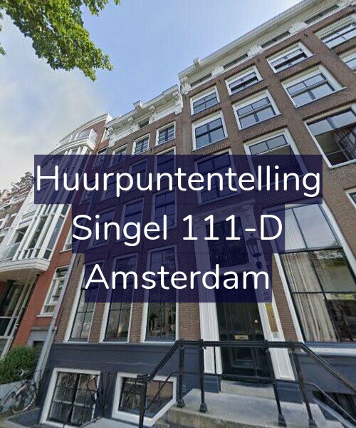Foto gevel Huurpuntentelling voor Singel 111-D, Amsterdam
