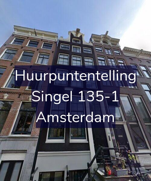 Foto gevel Huurpuntentelling voor Singel 135-1, Amsterdam