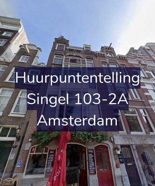 Foto gevel Huurpuntentelling voor Singel 103-2A, Amsterdam