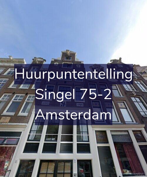 Foto gevel Huurpuntentelling voor Singel 75-2, Amsterdam