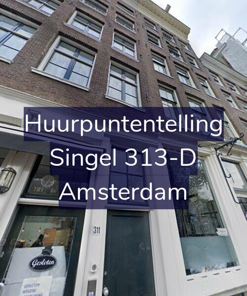 Foto gevel Huurpuntentelling voor Singel 313-D, Amsterdam