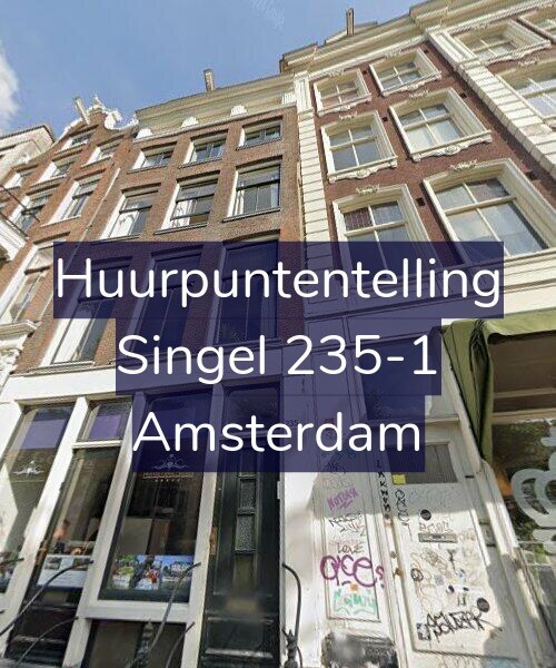 Foto gevel Huurpuntentelling voor Singel 235-1, Amsterdam