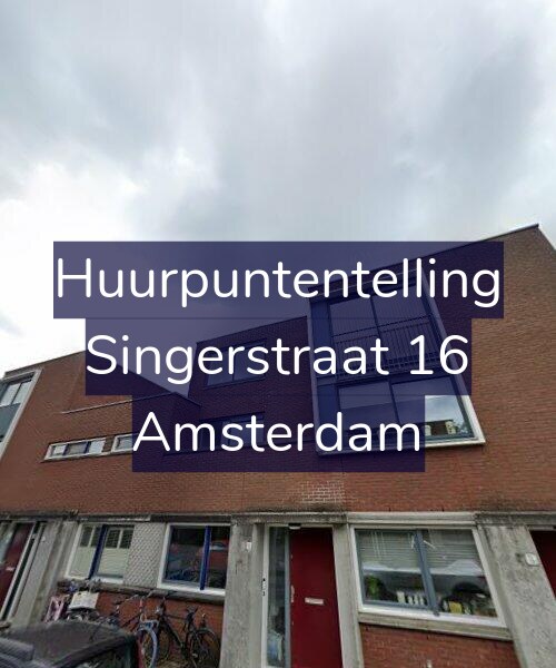 Foto gevel Huurpuntentelling voor Singerstraat 16, Amsterdam