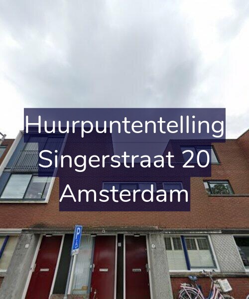 Foto gevel Huurpuntentelling voor Singerstraat 20, Amsterdam