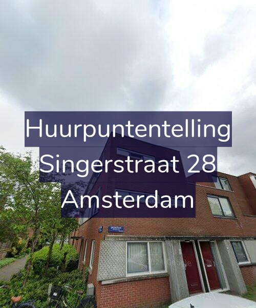 Foto gevel Huurpuntentelling voor Singerstraat 28, Amsterdam