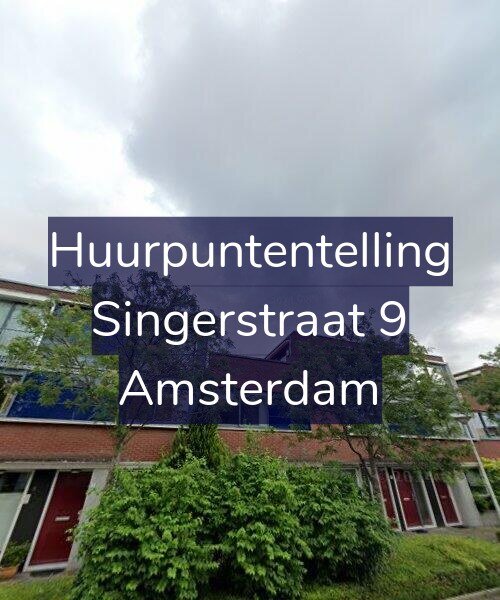 Foto gevel Huurpuntentelling voor Singerstraat 9, Amsterdam