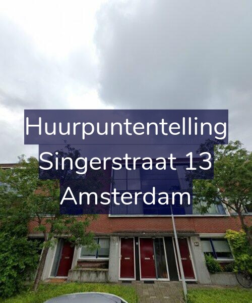 Foto gevel Huurpuntentelling voor Singerstraat 13, Amsterdam