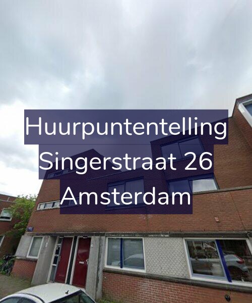 Foto gevel Huurpuntentelling voor Singerstraat 26, Amsterdam